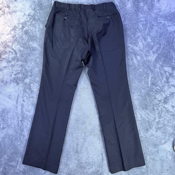 Ralph Lauren Purple Label Pants Mens 34 Gray Wool Dress Flat Front Made Italy - Picture 14 of 15